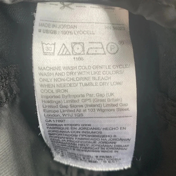 Banana Republic black elastic waist casual joggers 100% Lyocell size large - Picture 6 of 7